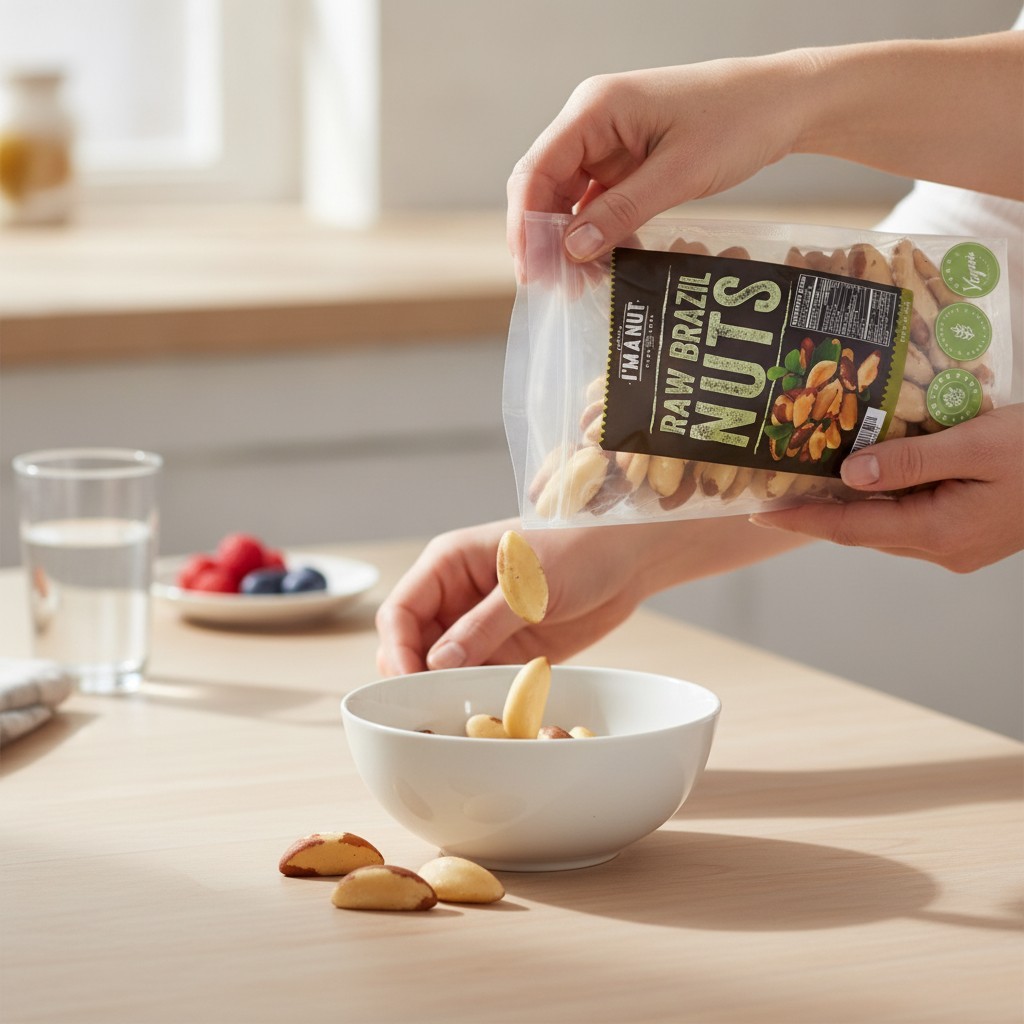 Wild Harvested Raw Brazil Nuts, 8oz – High Selenium & Gluten-Free