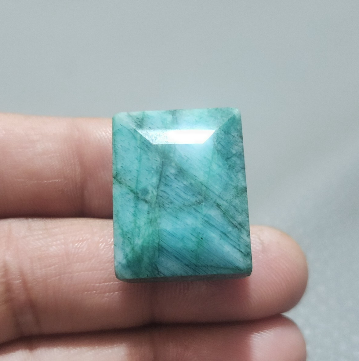 Pretty A+ Green Brazilian Emerald Rectangle Cut Loose Gemstone Jewelry 80.15 Crt