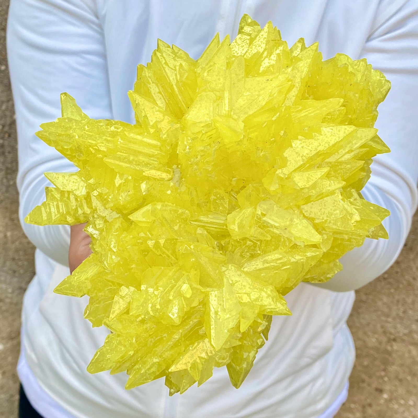 3.6LB Minerals ** LARGE NATIVE SULPHUR OnMATRIX Sicily- FREE.