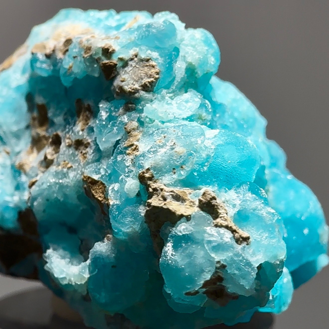 Rare Natural Gel Bubblegum Blue Hemimorphite Crystal – Turquoise Mineral – DRC