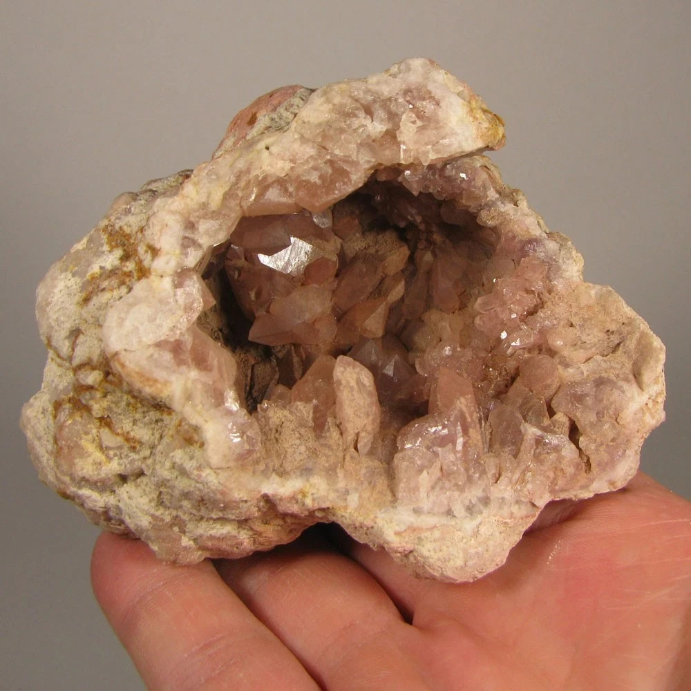 3.8″ PINK AMETHYST Crystal Geode – Patagonia, Argentina -267g