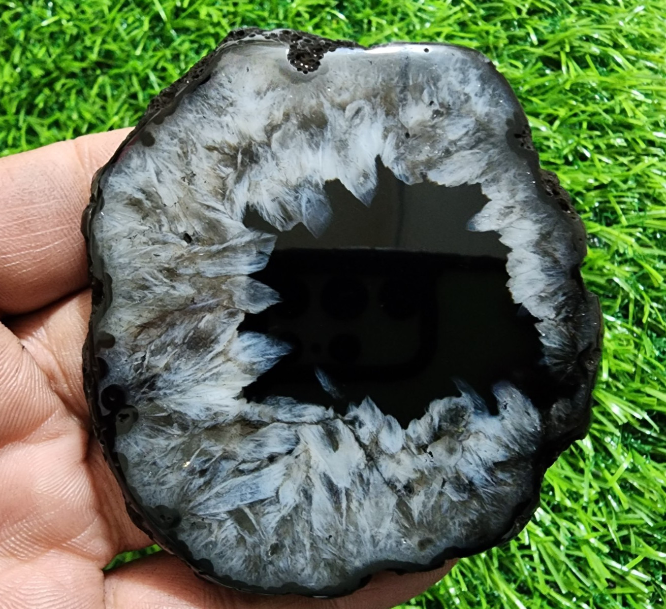 490ct Slice Druzy Agate Crystal Polished Rare Size Geode Slab Loose Gemstone