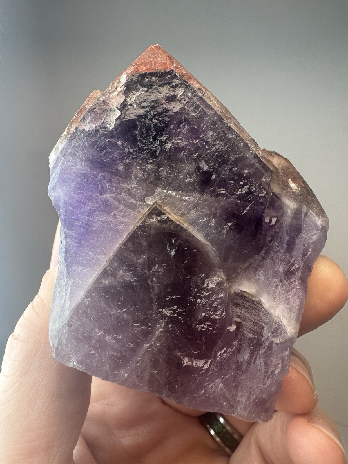 AURALITE 23 Hematite Red Cap Boreal Chevron Amethyst Quartz Crystal Canada