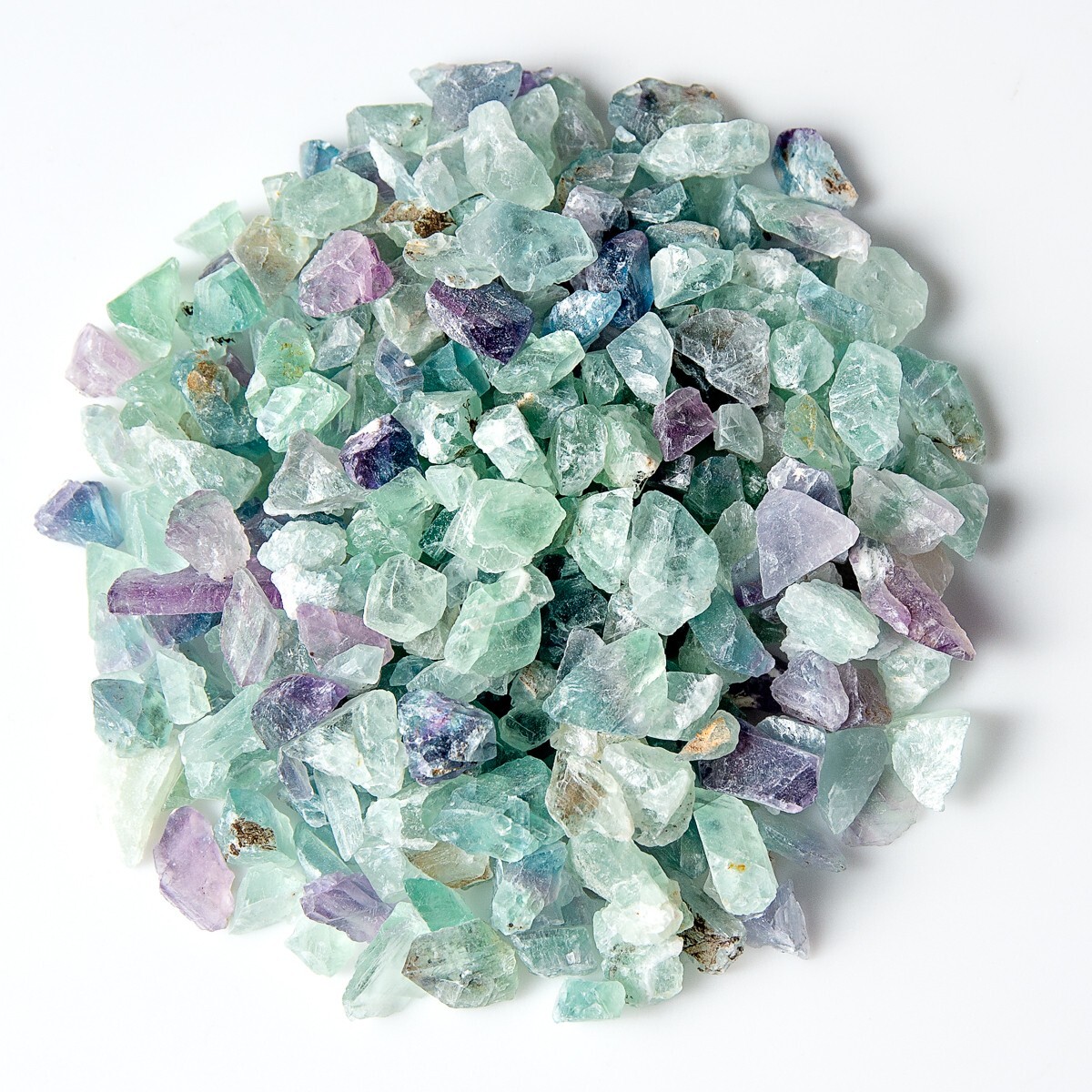 1 lb Rough Fluorite Chips Natural Gemstone Crystals Crafting Gems Raw Rock
