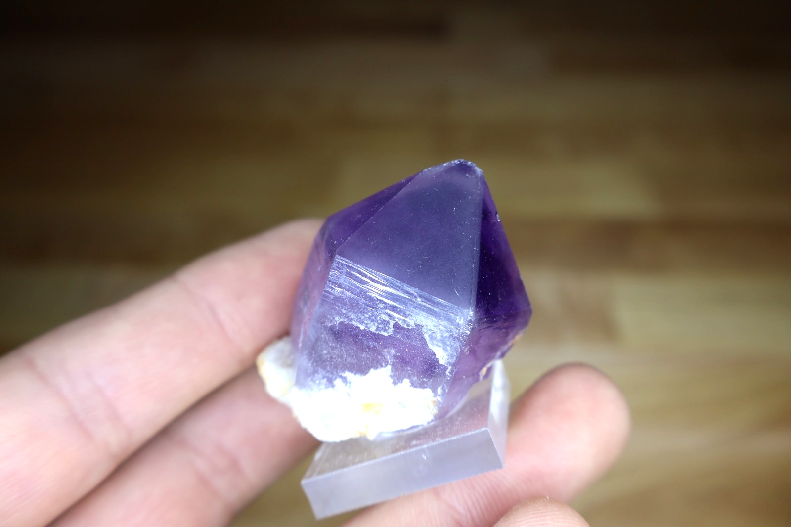 Ametheyst crystal specimen From Madagascar. Deep Purple, on Matrix