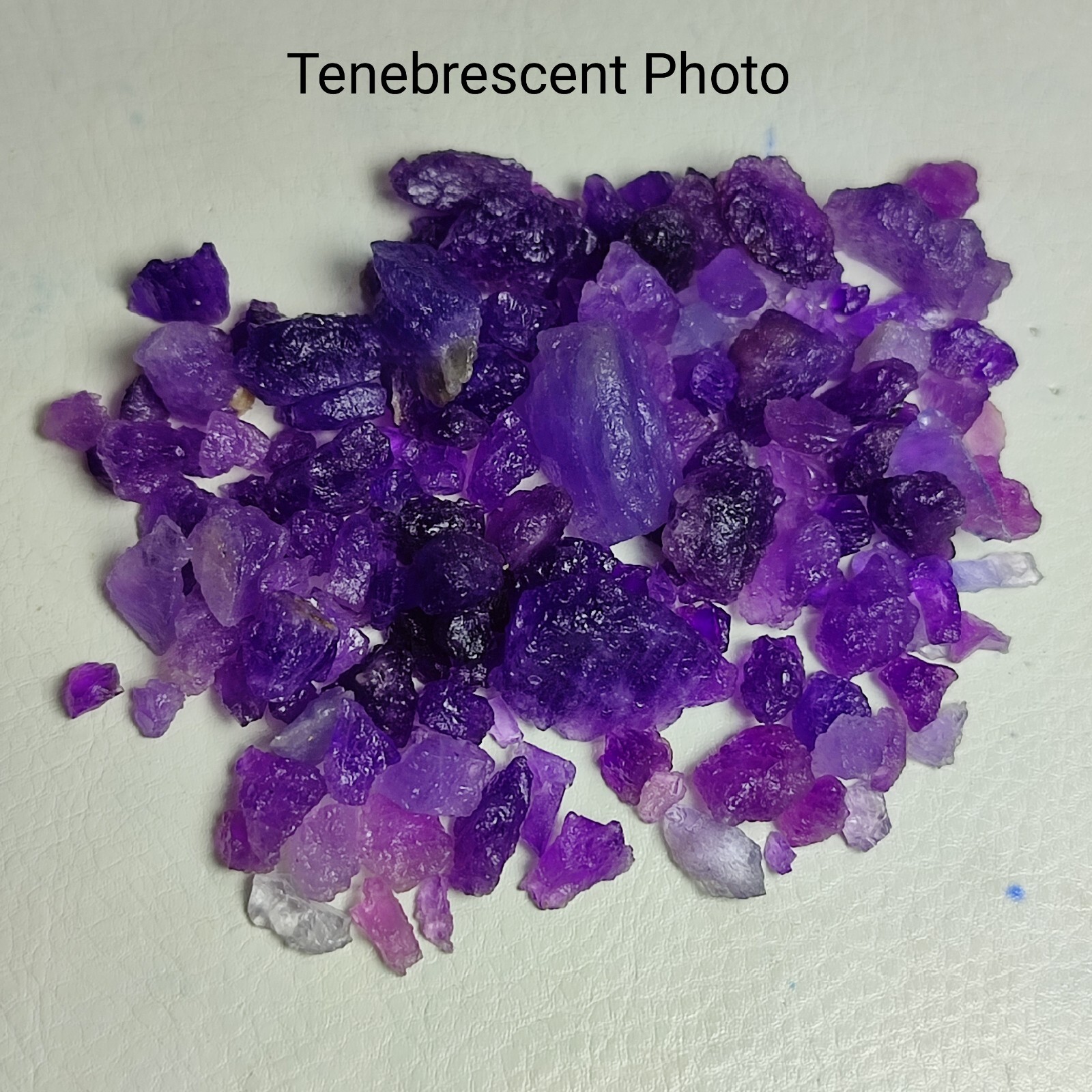 20-gm Hackmanite Tenebrescent/Fluorescent Rough Crystals-Badakhshan, Afghanistan