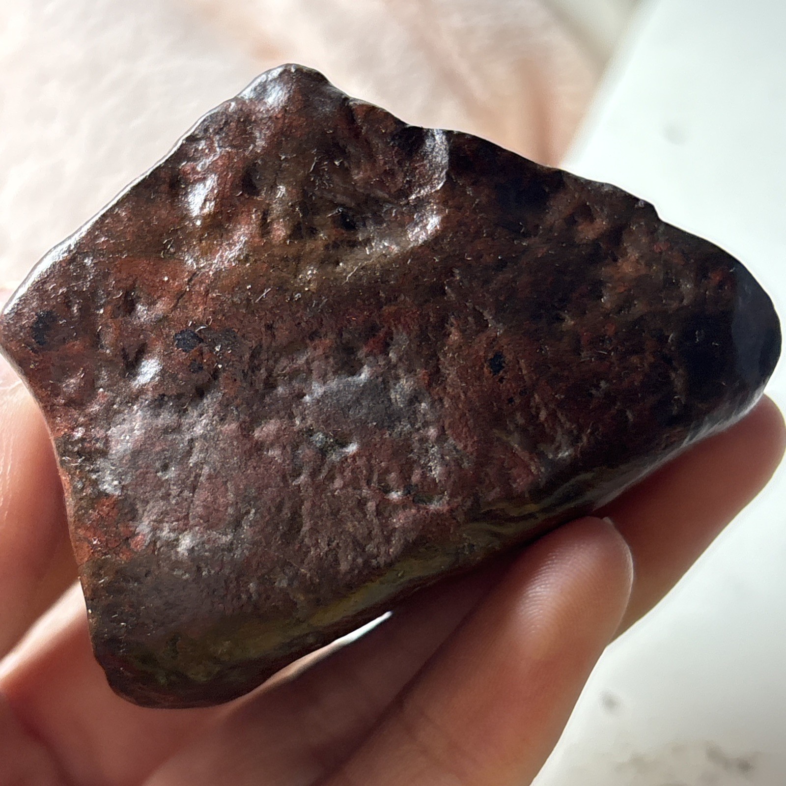 123g Natural Iddingsite meteorite specimen raw stone from China a31