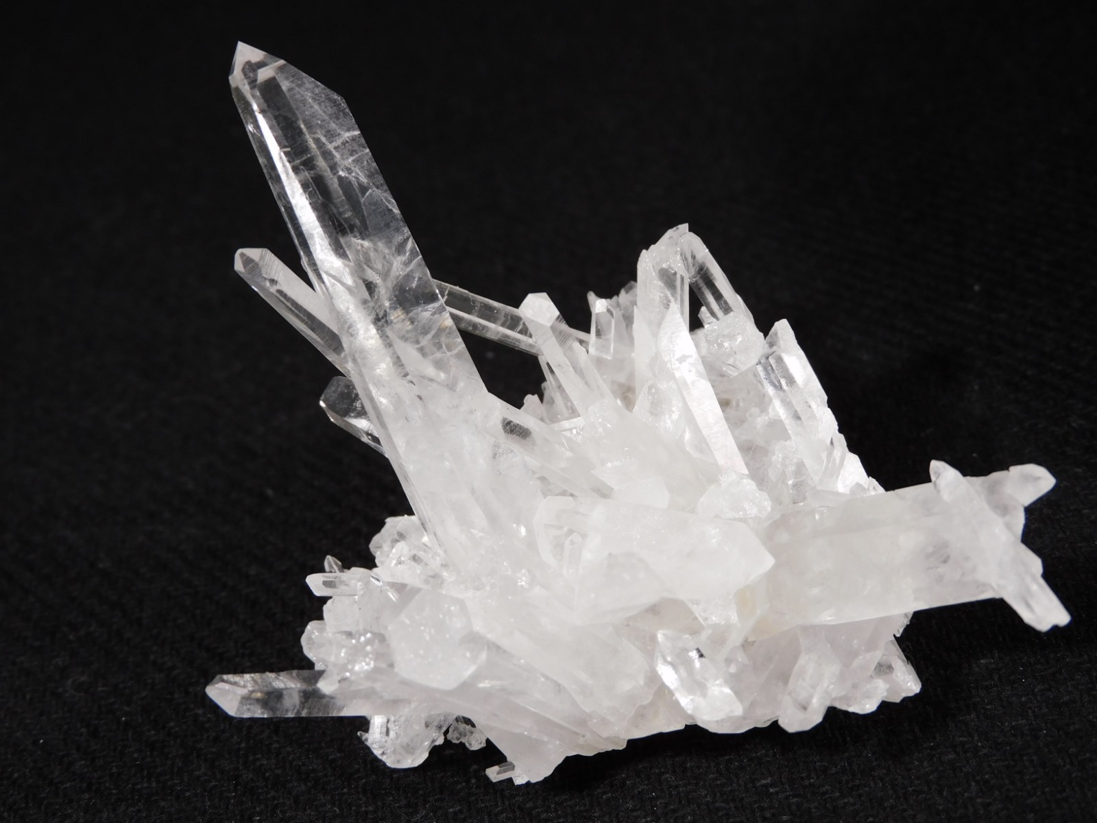 VERY TRANSLUCENT Quartz Crystal Cluster Collier Creek ARKANSAS 44.0gr