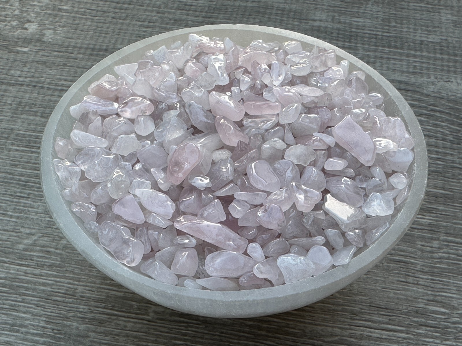 Grade A++ Rose Quartz Semi Tumbled Gemstone Large Chips 3-12mm, Wholesale Bulk