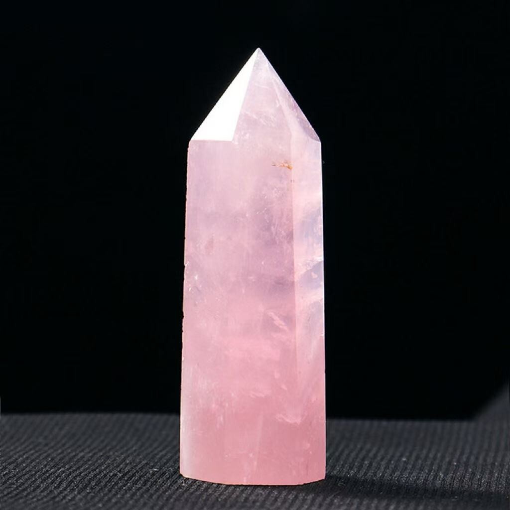 Enchanting Pink Crystal Hexagonal Pillar: A Touch of Elegance for Your Space