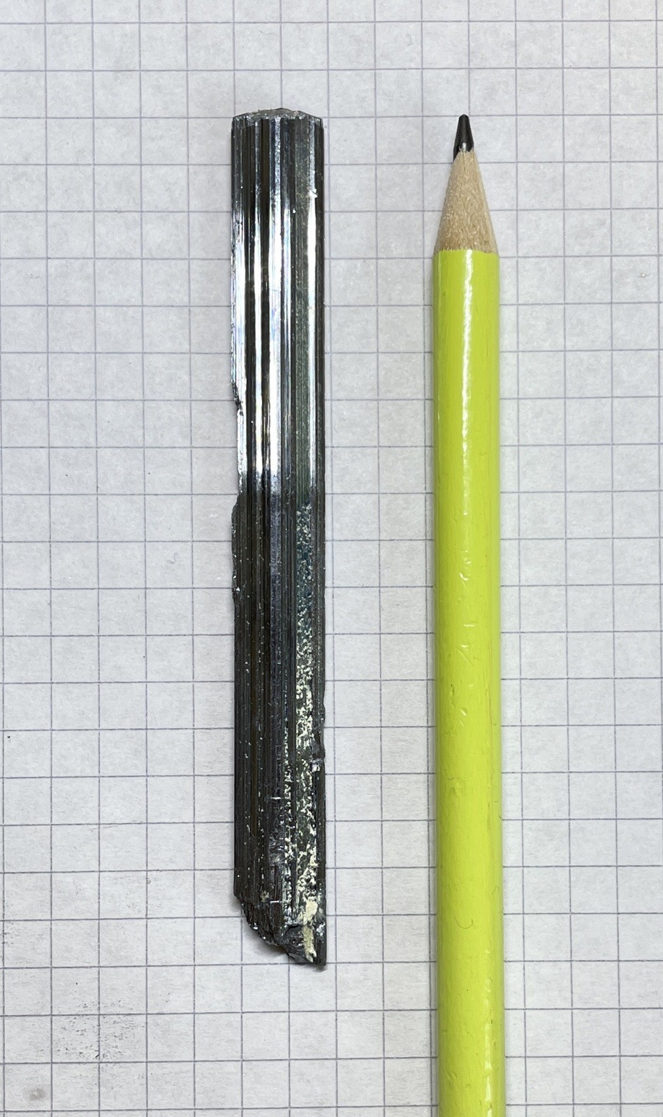 11g (9m Length) Stibnite Crystal Mined In Jiangxi China