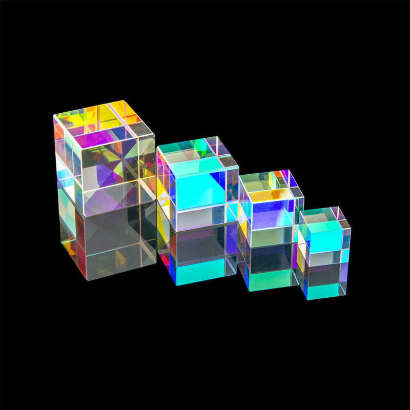 1PC 15mm-50mm Six-Sided Optical Prism Combine Cube Prism Beam Splitting Prism