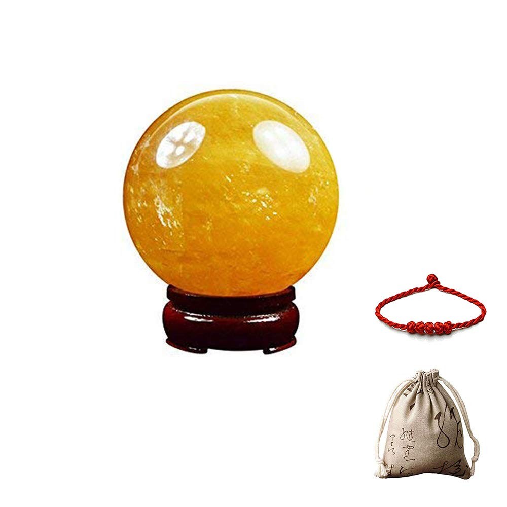 Feng Shui Natural Citrine Crystal Sphere Ball – Feng Shui Crystal for Wealth …