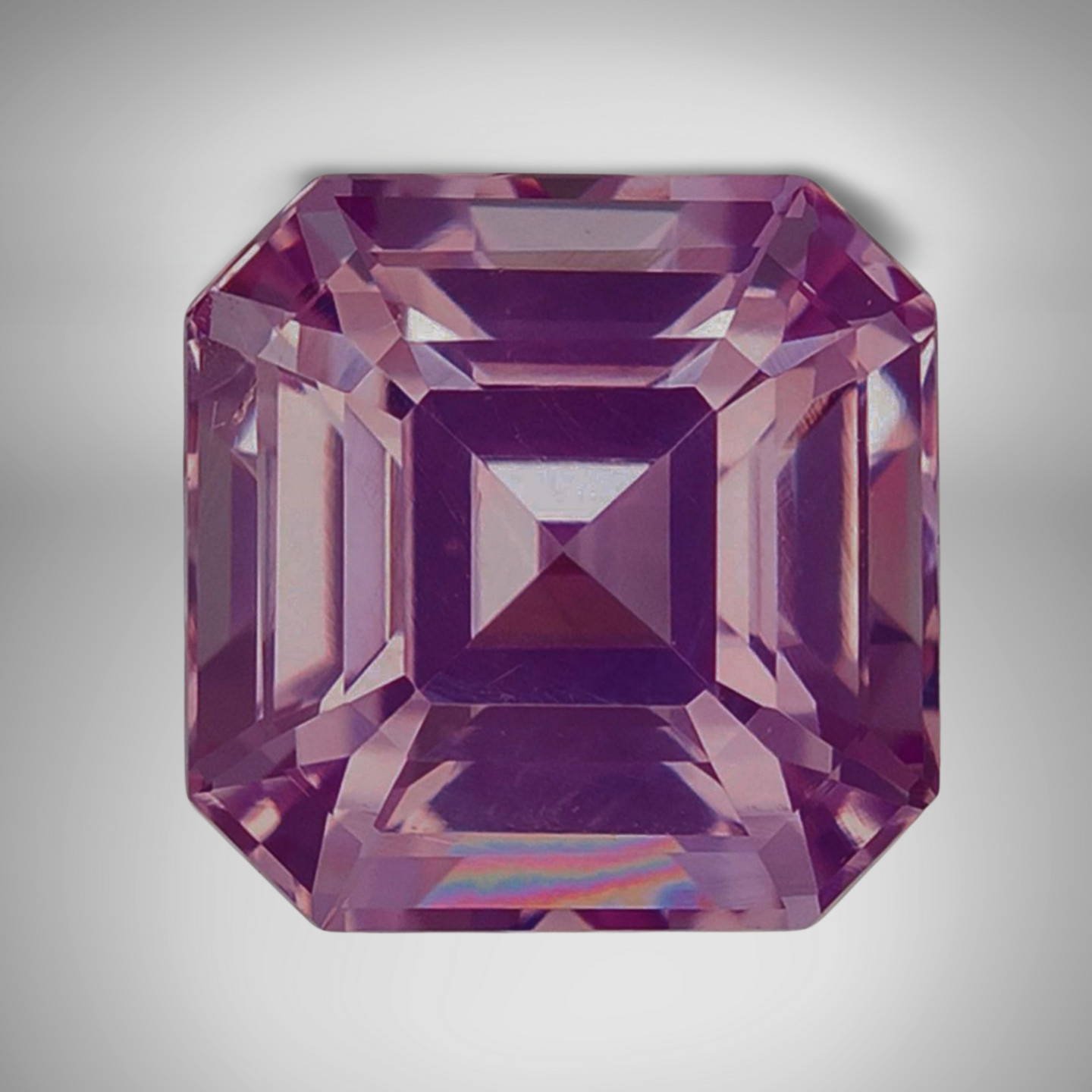 Pink Sapphire Asscher Cut Gemstone 5 Cts – 12 mm AAA+ Loose Gem