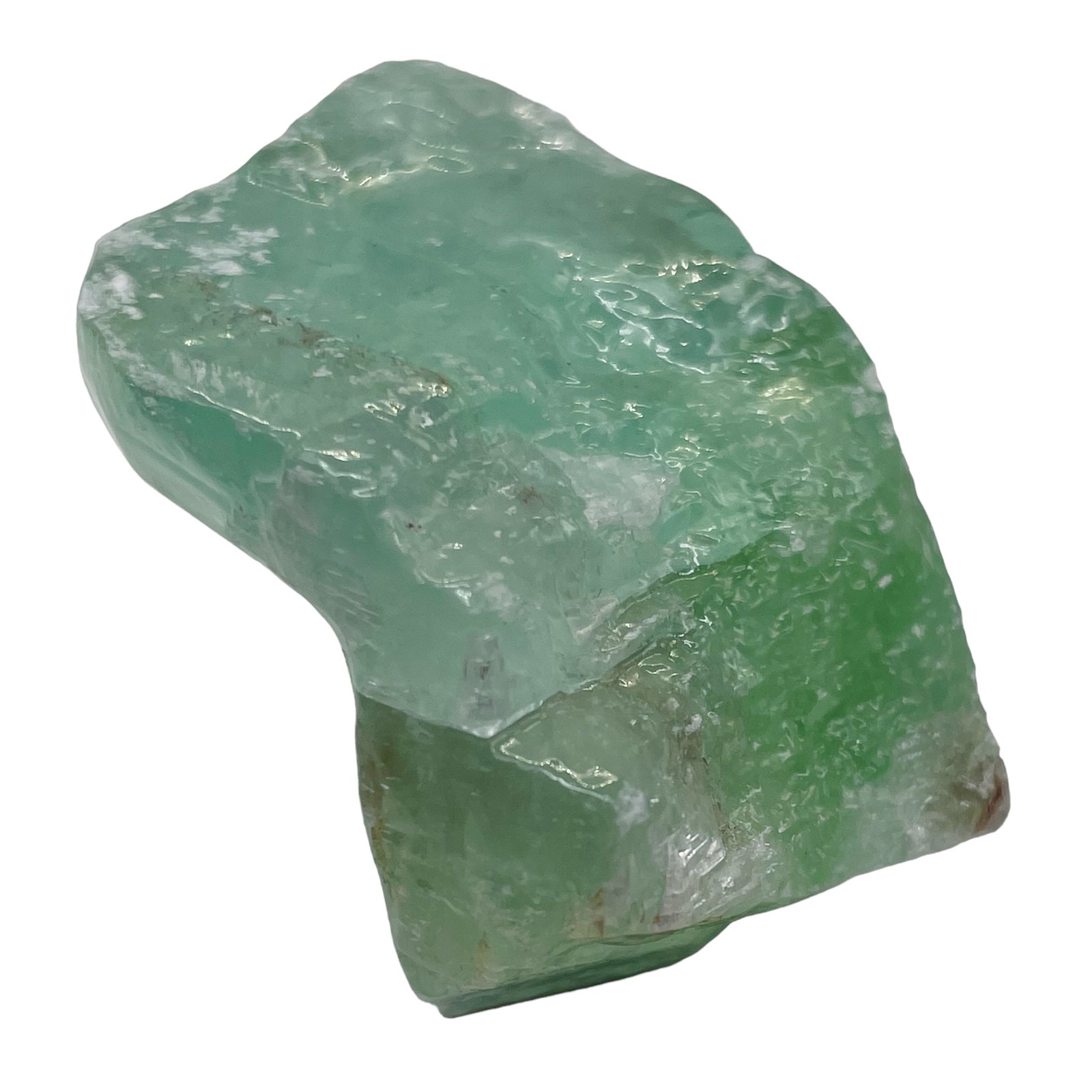 Calcite 69g Rectangular Display Crystal | 45x31x31mm| Green| 1 Display Specimen|