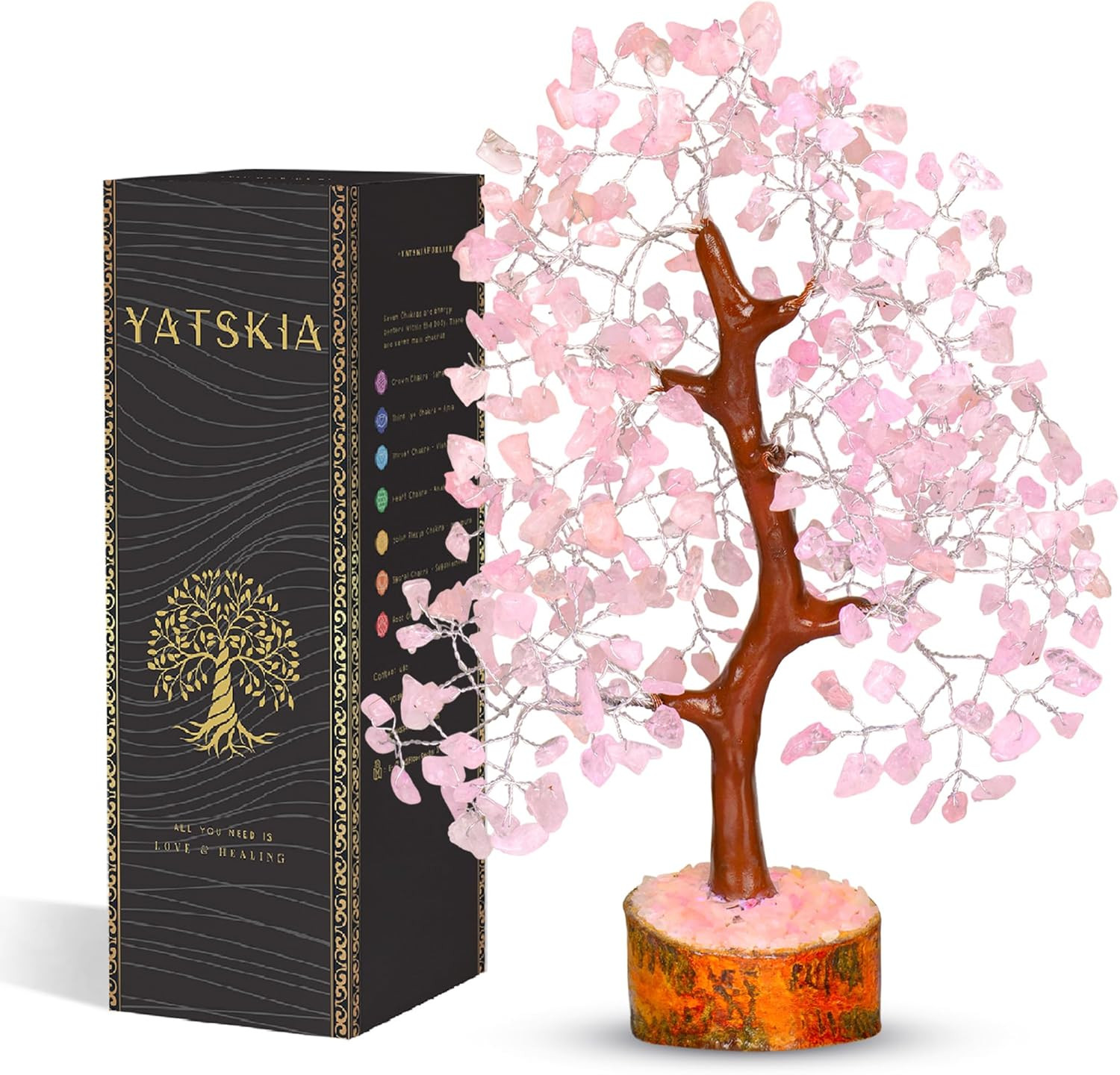 Rose Quartz Crystal Tree | Pink Chakra Tree | Healing Crystals | Meditation Room