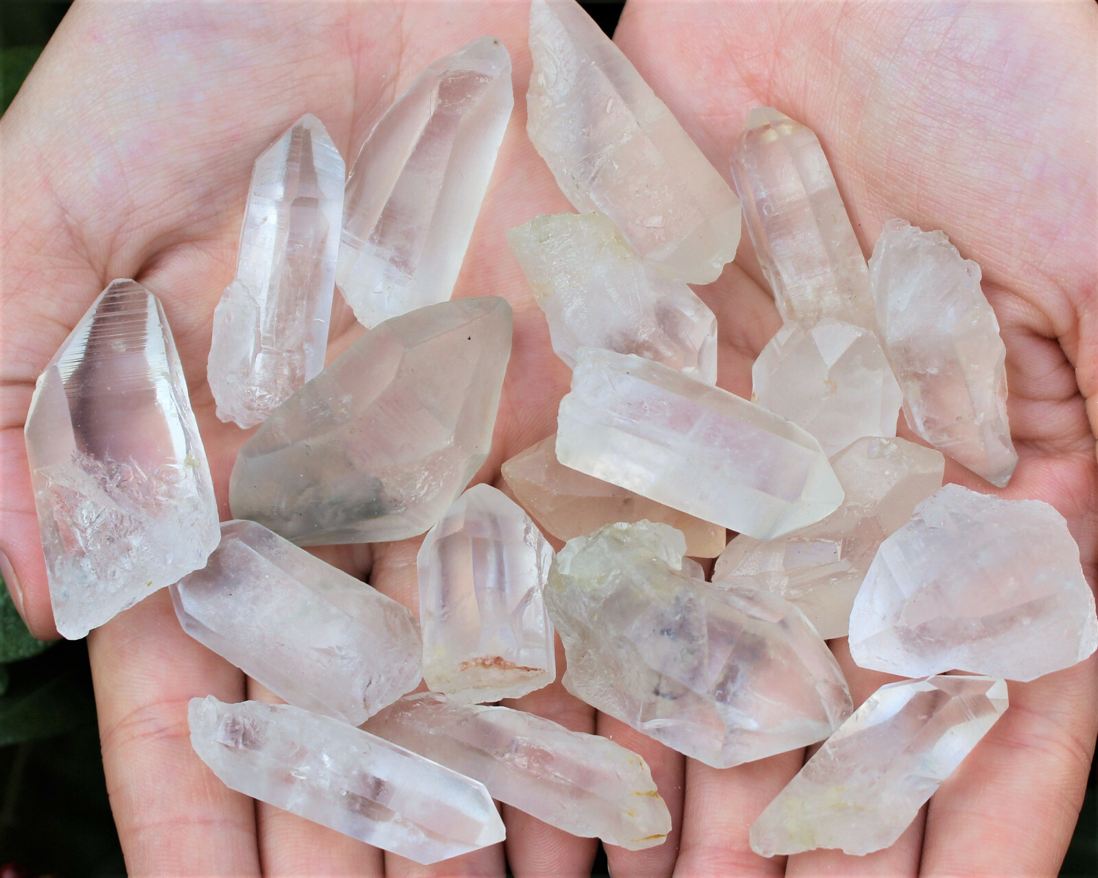 Natural Lemurian Quartz Crystal Points Bulk Lots (Lemurian Seed Crystal Points)