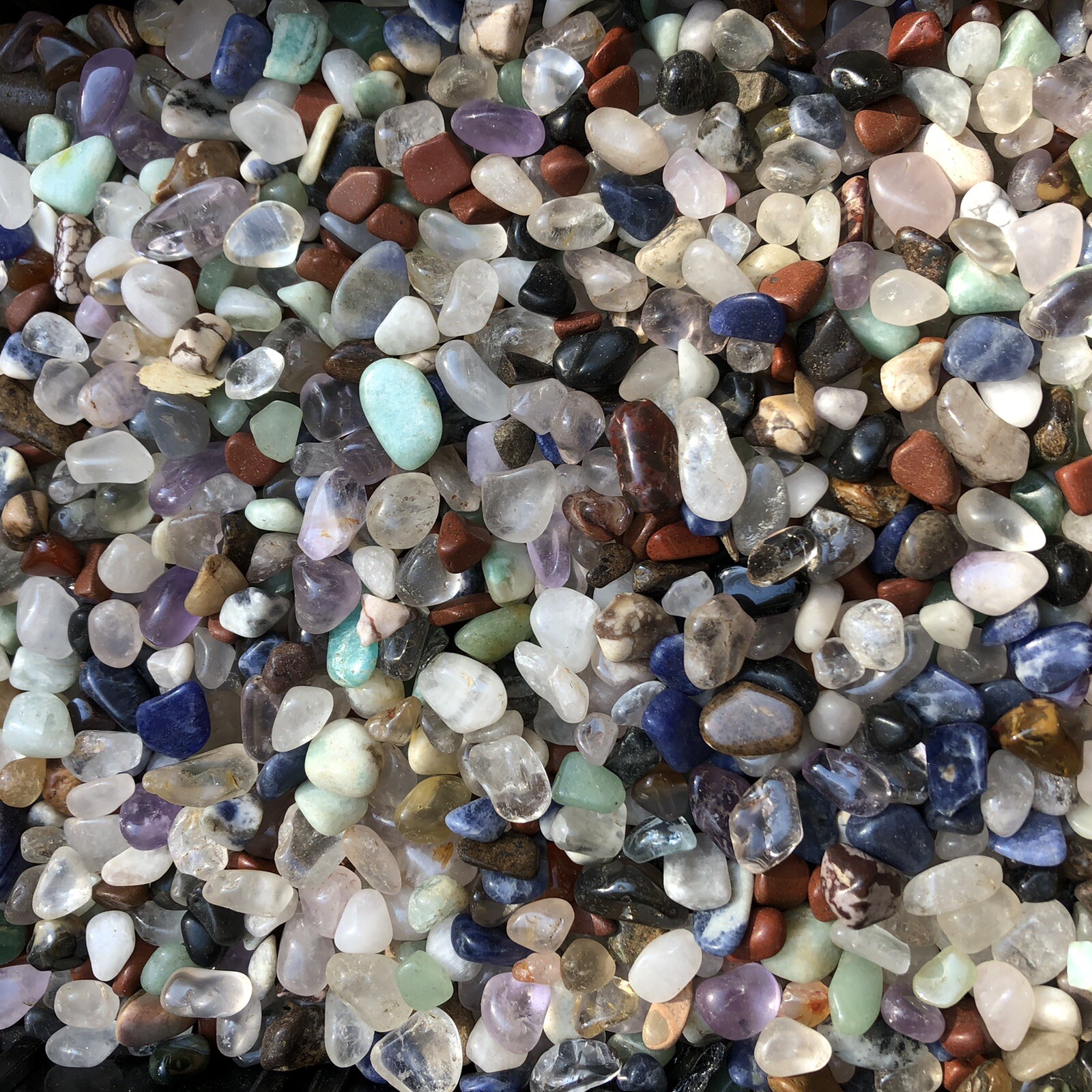 1/4 lb Tumbled Natural Assorted XXSmall Chips Gemstones Crystals Rock Specimens