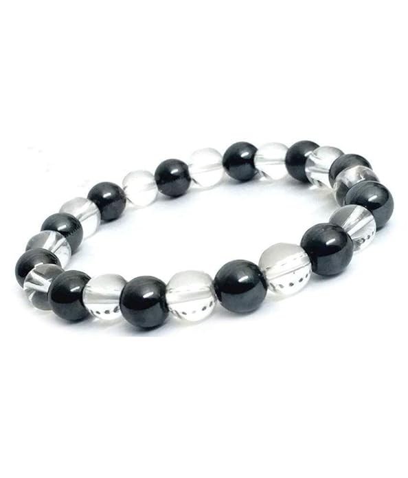 Clear Crystal Raw Pyrite Bracelet For Manifest Success Wealth Positive Energy