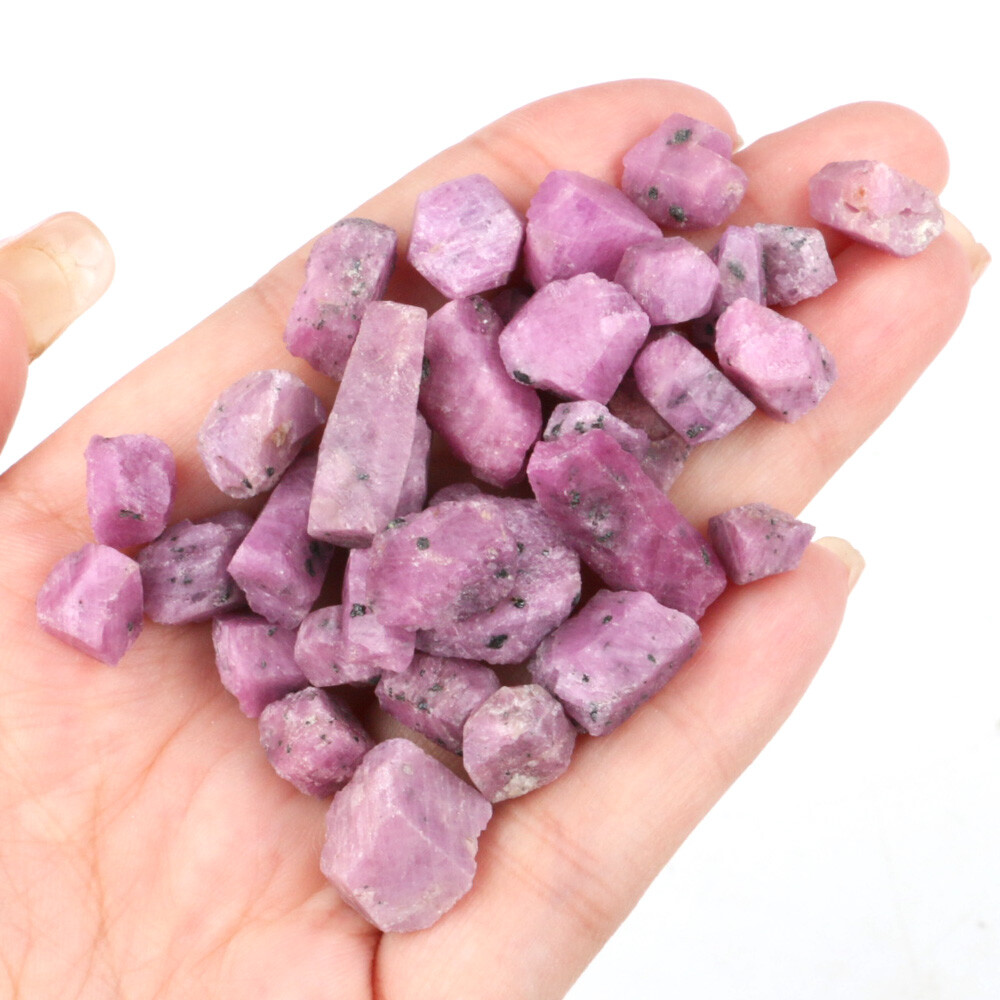50/100g Natural Blue Sapphire / Ruby / Mix Lot Rough Loose Gemstone Precious