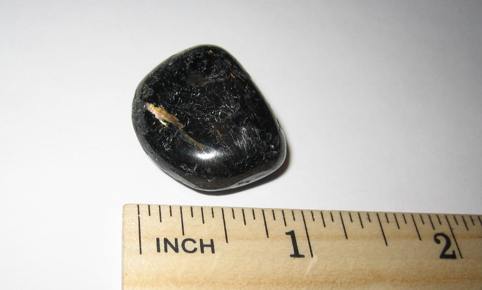 1″ RARE TUMBLED POLISHED AUTHENTIC NUUMMITE STONE FROM GREENLAND ~ 12.4grams *1