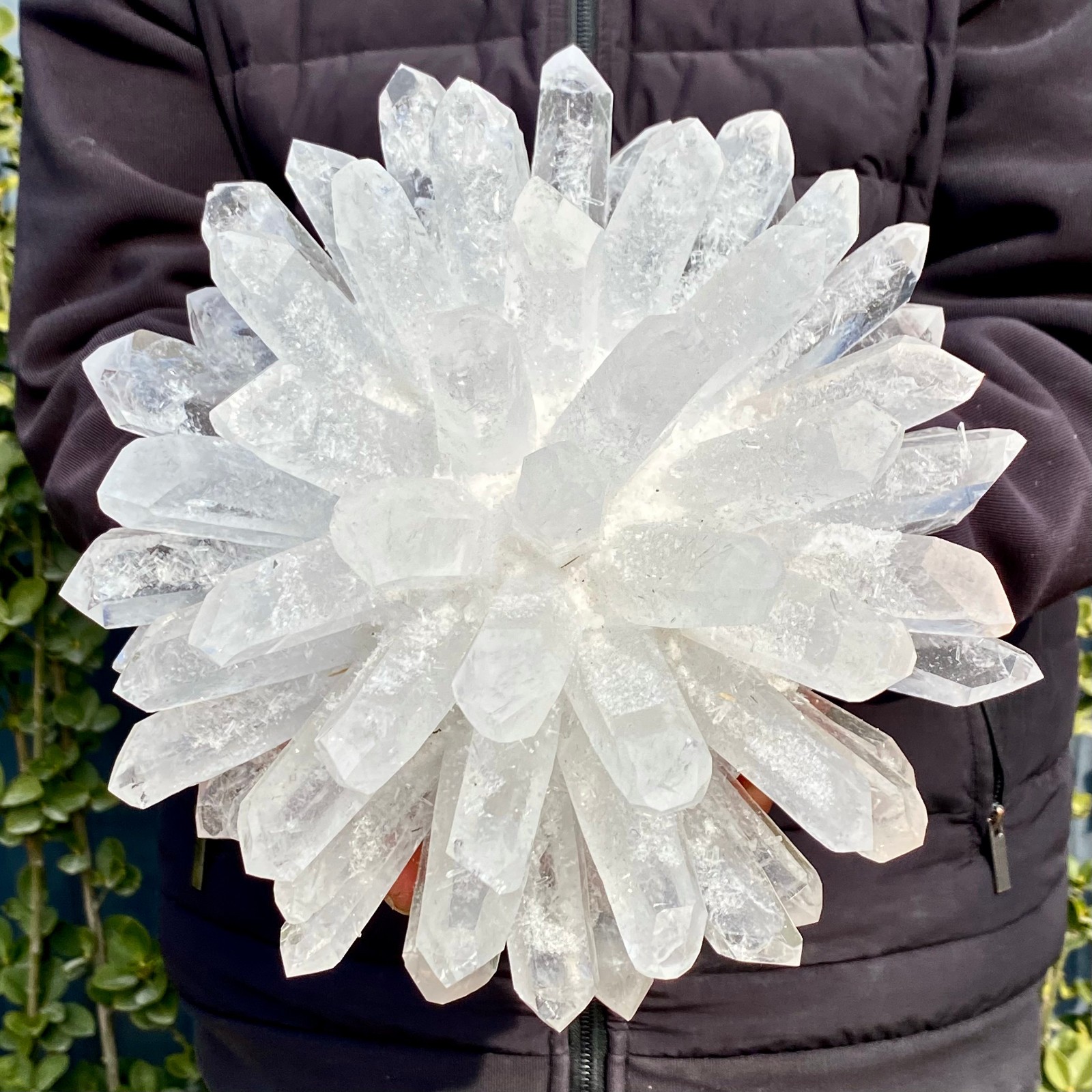 10.03LB Natural White Clear Quartz Crystal Cluster Rock Stone Specimens Reik