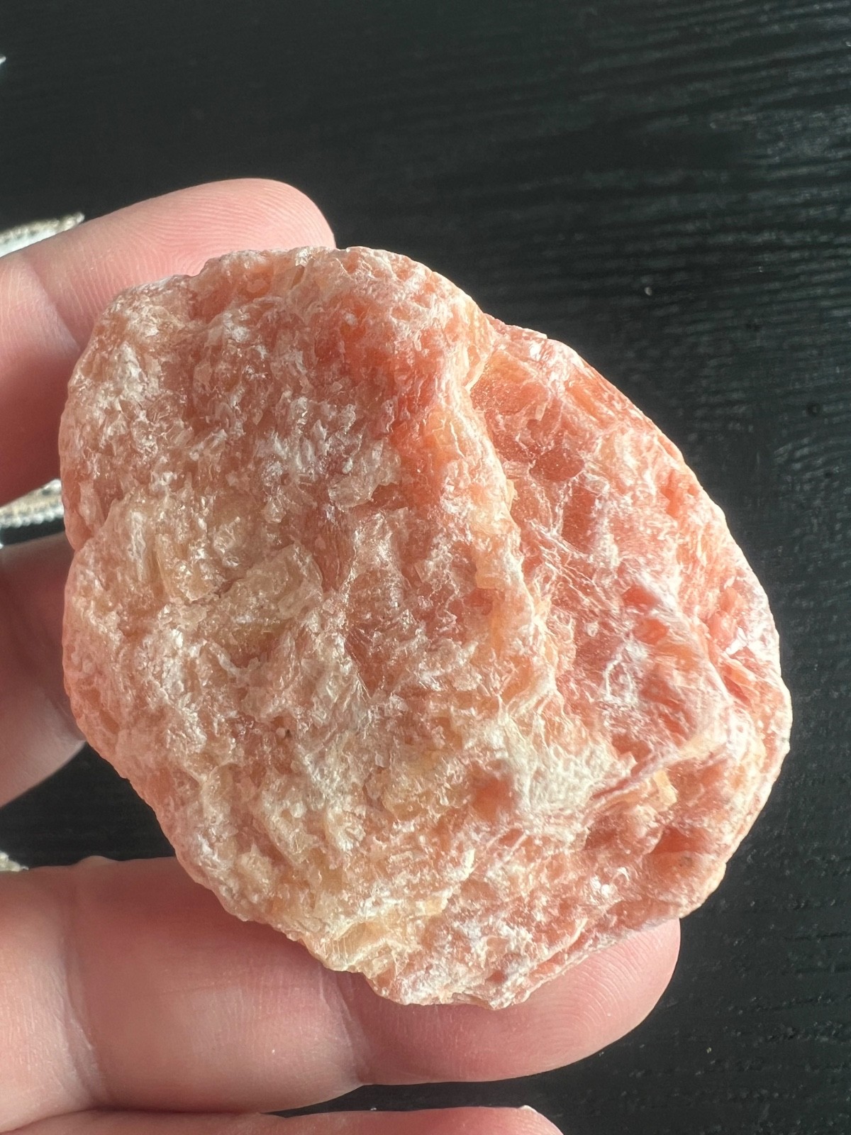 Large Raw Sunstone – Fire Calcite, Raw Sunstone Chunk 6×4.5cm 95g