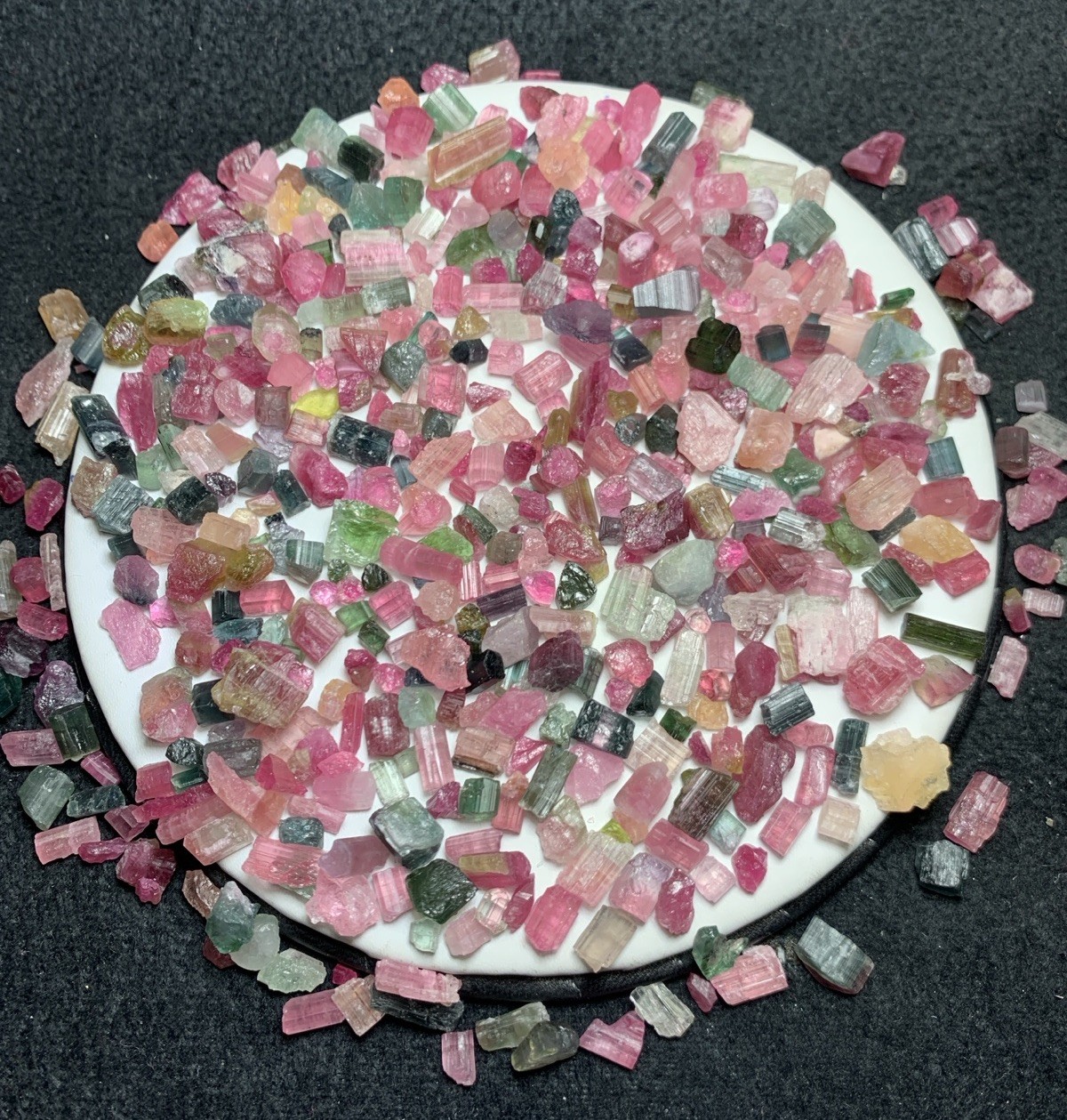 172 Grams Beautiful Natural Mix Colour Rough Tourmaline Lot From Afghanistan