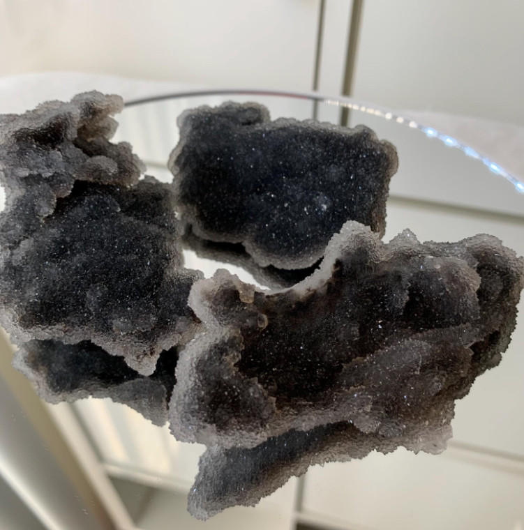RARE Black Druzy Sphalerite Rough Sphalerite Cluster Gifts Mineral Crystal