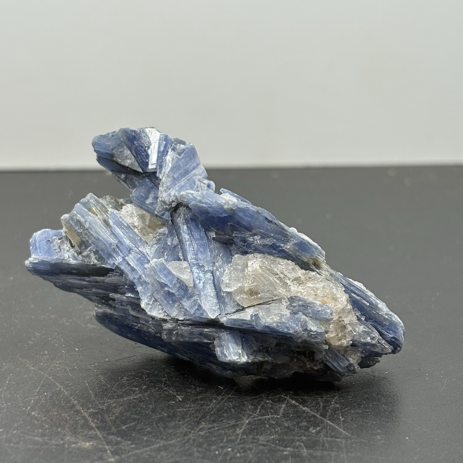 Natural beautiful Blue KYANITE with Quartz Crystal Specimen