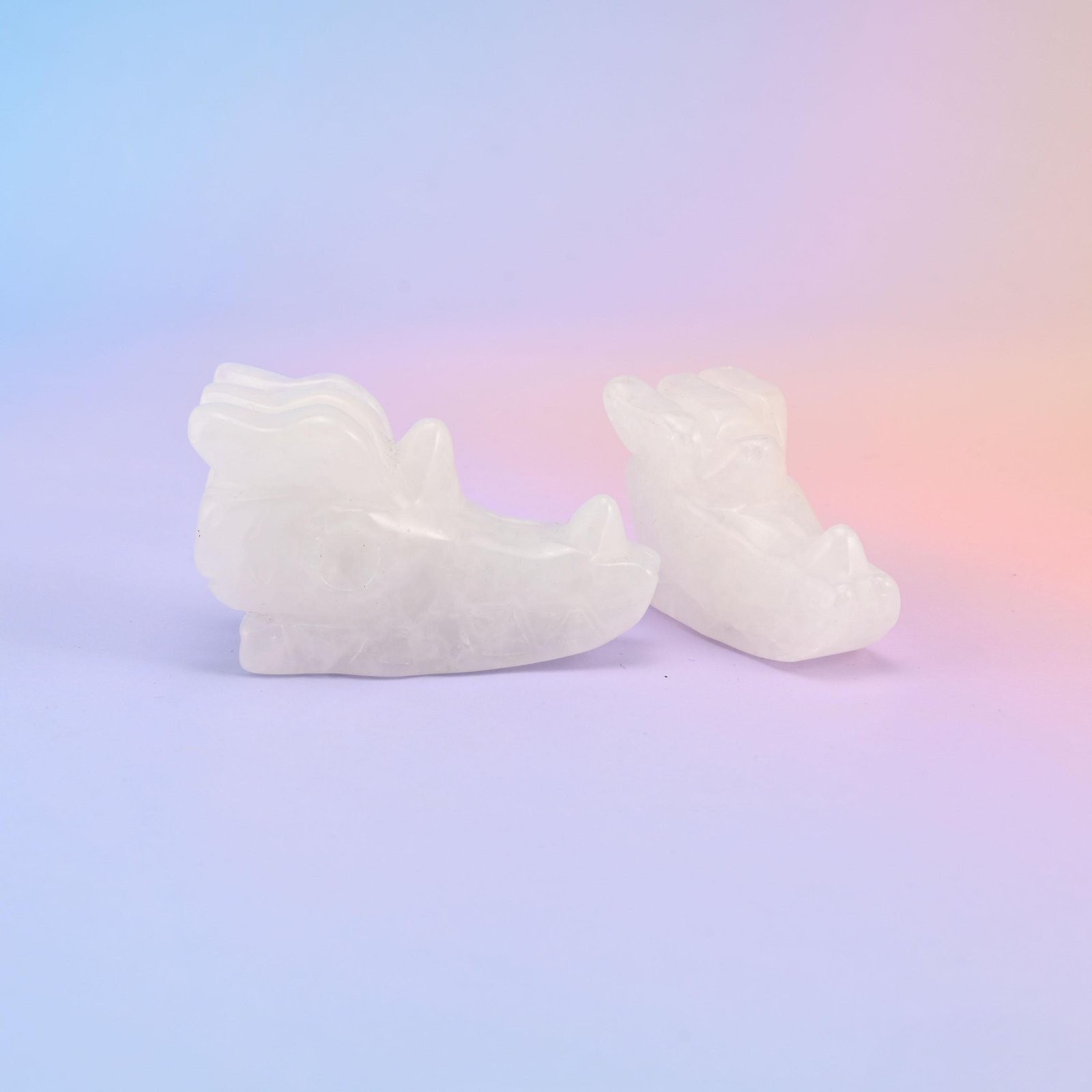 Dragon Head Crystal Carving Figurines – Size 2 Inches and 2.5 Inches Available
