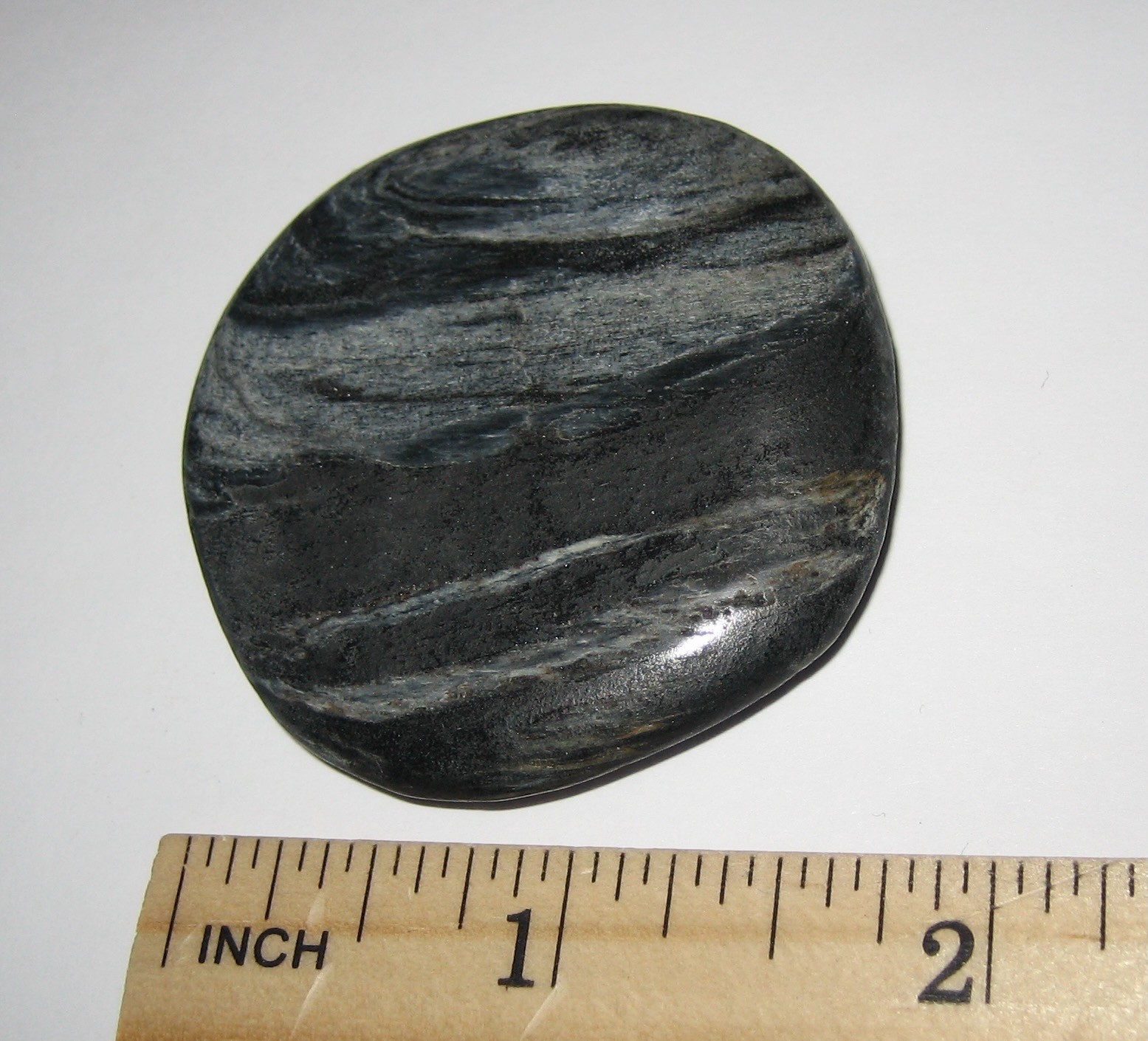 1.7″ TUMBLED POLISHED ‘ISUA STONE’ (OLDEST STONE) MINERAL GREENLAND 41.3grams *4