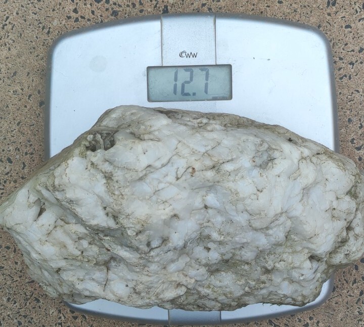Genuine Large White Milky Quartz Crystal Mineral from Mid Welsh mountains 12.7kg