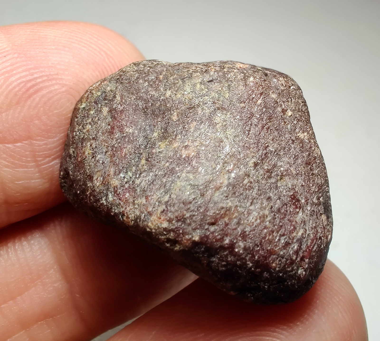 Ruby specimen, fluoresces red. North Carolina. 20 grams.