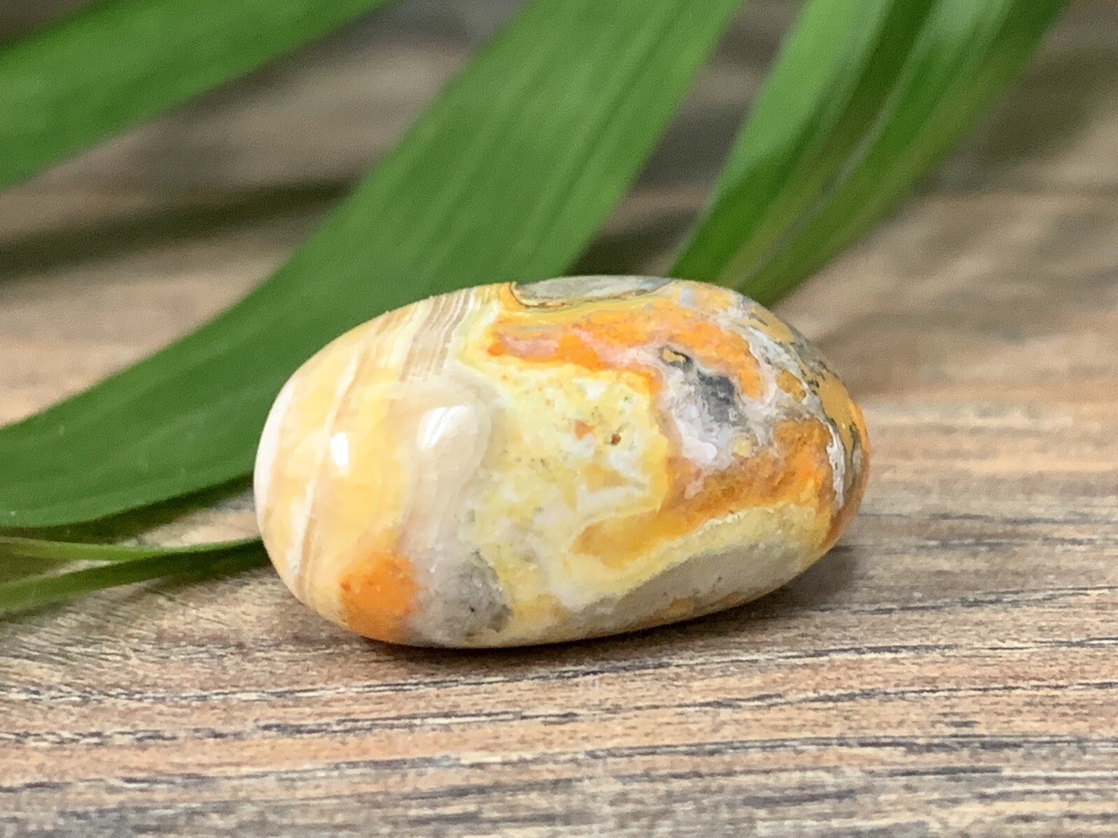 Bumble Bee Jasper Tumble Stone Gemstone Mineral Specimen Crystal Reiki Chakra.