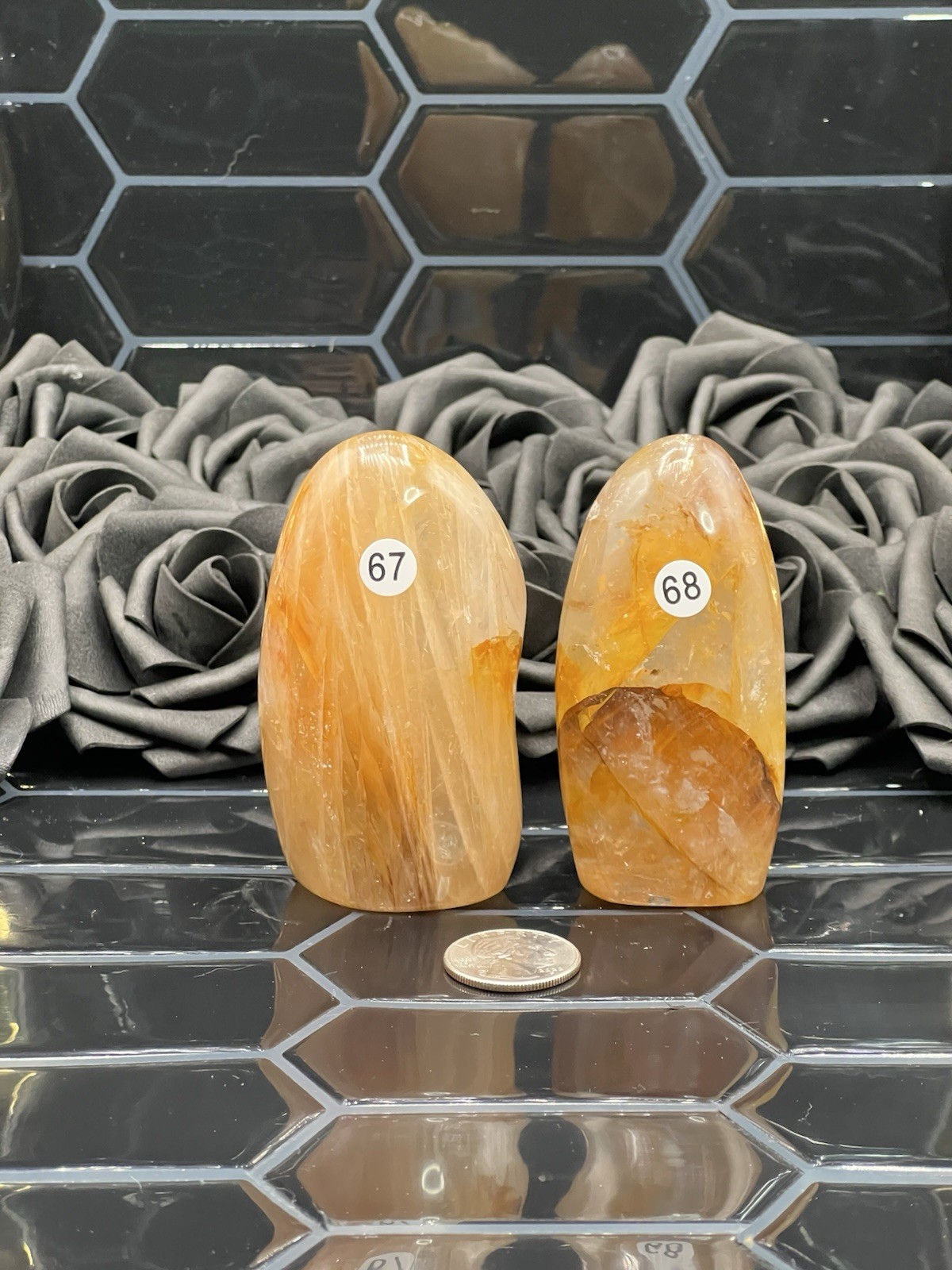 Golden Healer Quartz Free-forms Hematoid Clarity Free ship