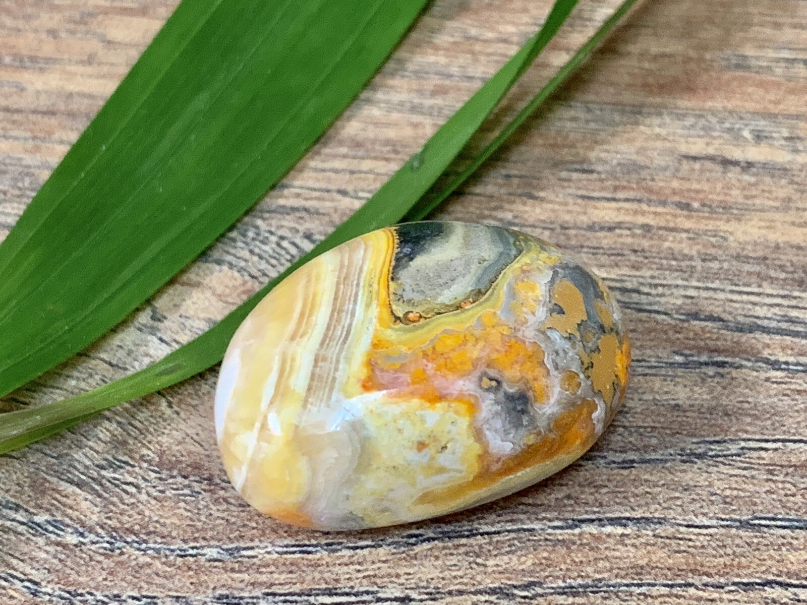 Bumble Bee Jasper Tumble Stone Gemstone Mineral Specimen Crystal Reiki Chakra.