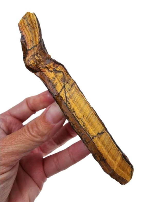 Tiger Eye Gold Rough Specimen Africa 179.3 grams. Lapidary Rough
