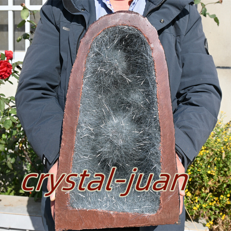 22lb Rare Moroccan Phosphorus Magnesium Mine geode quartz Reiki Healing Gray