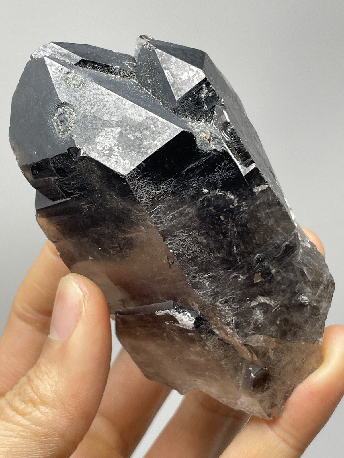 Natural Smoky Quartz Point Wand Brazil 8.4oz Crystal S4