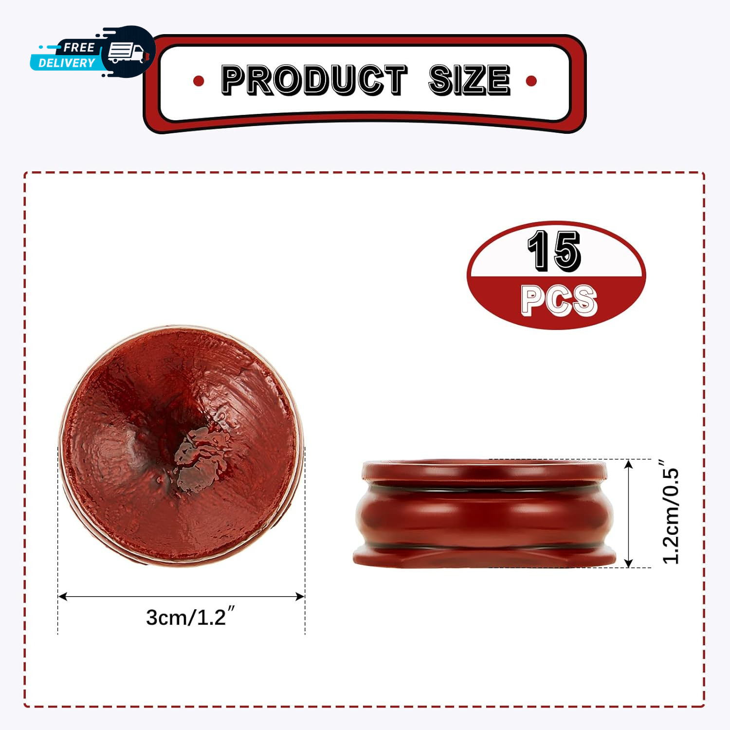 15 Pcs Sphere Stands Display Crystal Crystal Holder Wood Egg Ball Stand Stone