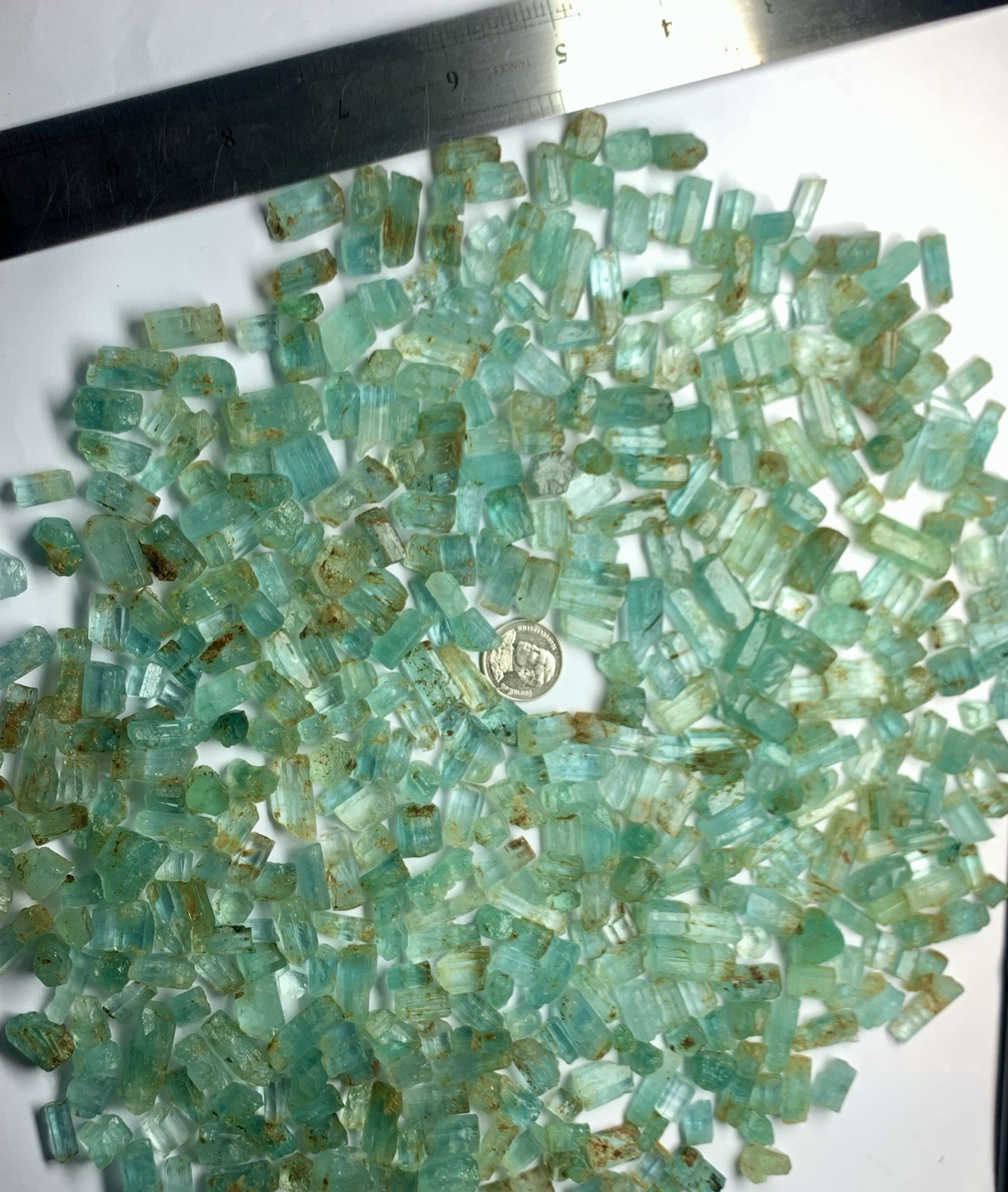500Cts Lot Natural Rough Emerald crystals From Nigeria , 4cts To 15cts Sizes