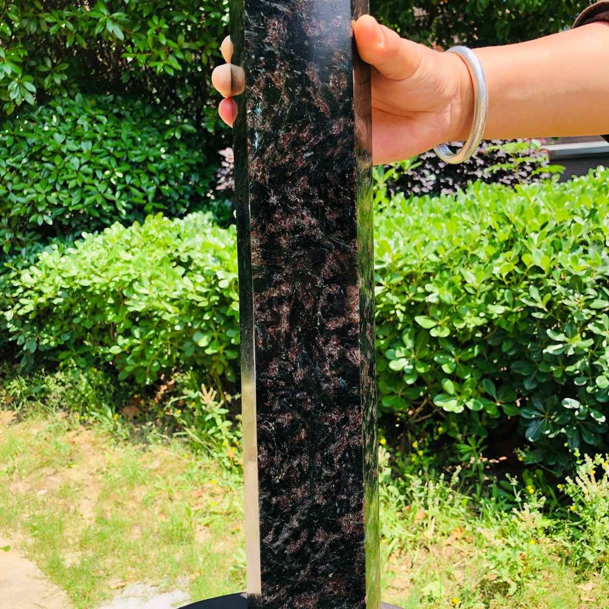 16.23LB Natural Fireworks Stone Obelisk Quartz Tower Crystal Wand Point Healing