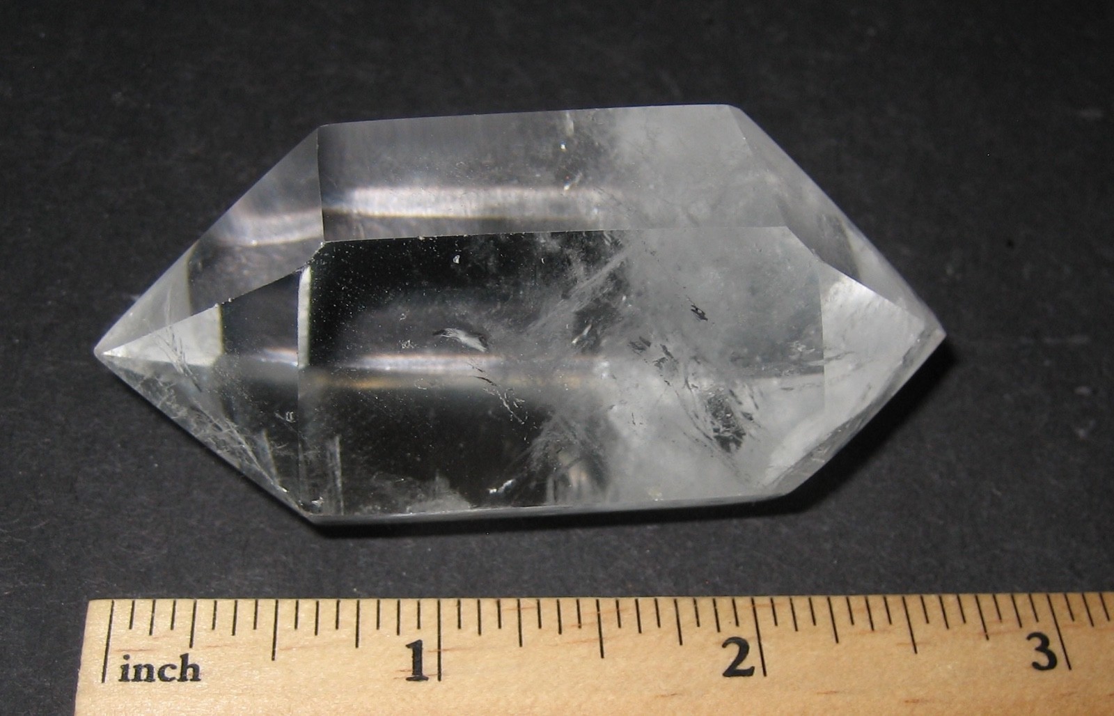2.8″ x 1.3″ POLISHED DOUBLE TERMINATED NATURAL CLEAR QUARTZ CRYSTAL ~ 101.7g *1
