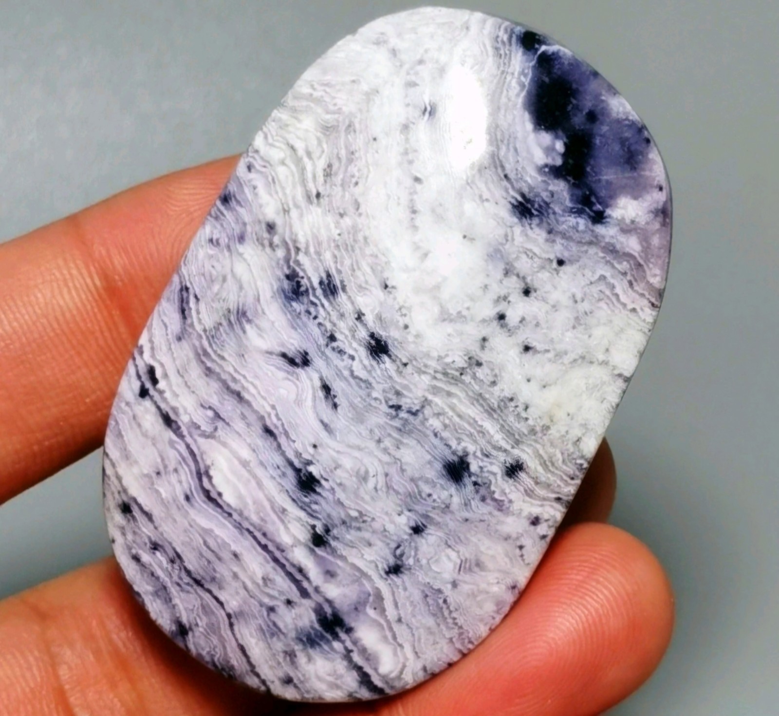 68g (2.4oz) Tiffany Stone Palmstone Bertrandite Opalized Fluorite Crystal