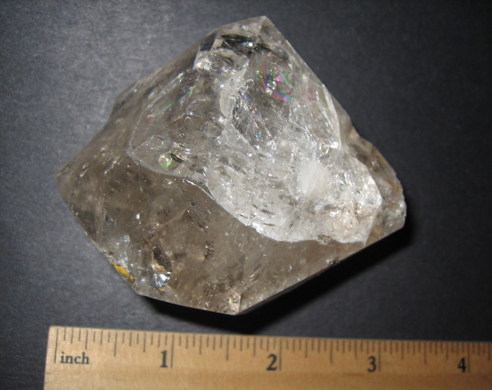 3″ LARGE NATURAL ROUGH HERKIMER DIAMOND QUARTZ CRYSTAL NEW YORK, USA ~ 217.3g *1