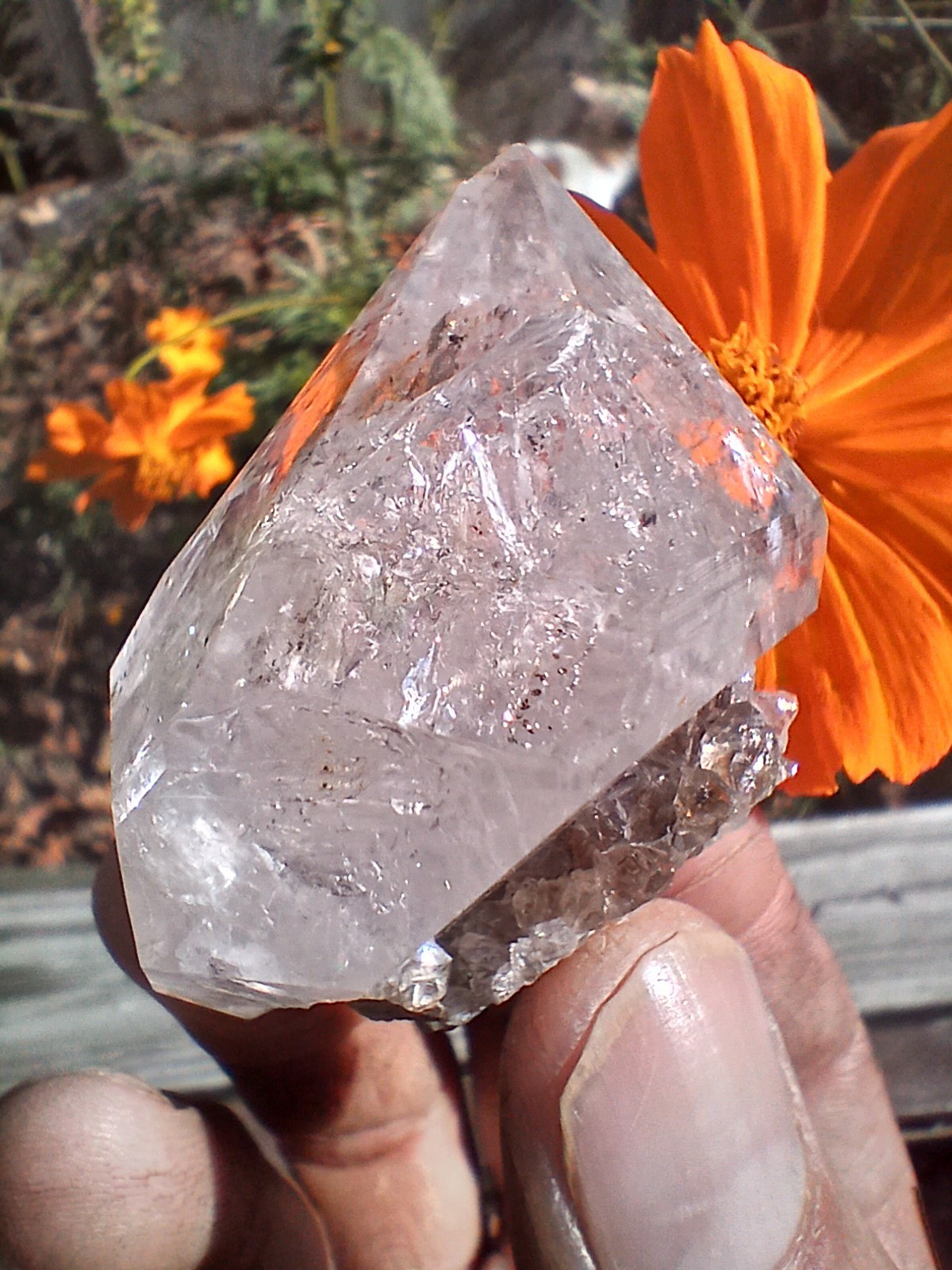 Genuine Herkimer 💎 On Druze With 🌈s (Self Collected In NY)