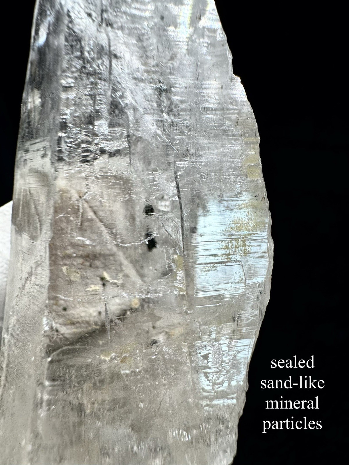 “Sealed Sand Blade” Ganesh Himalayan Quartz Akashic Graphite Inclusions Crystal