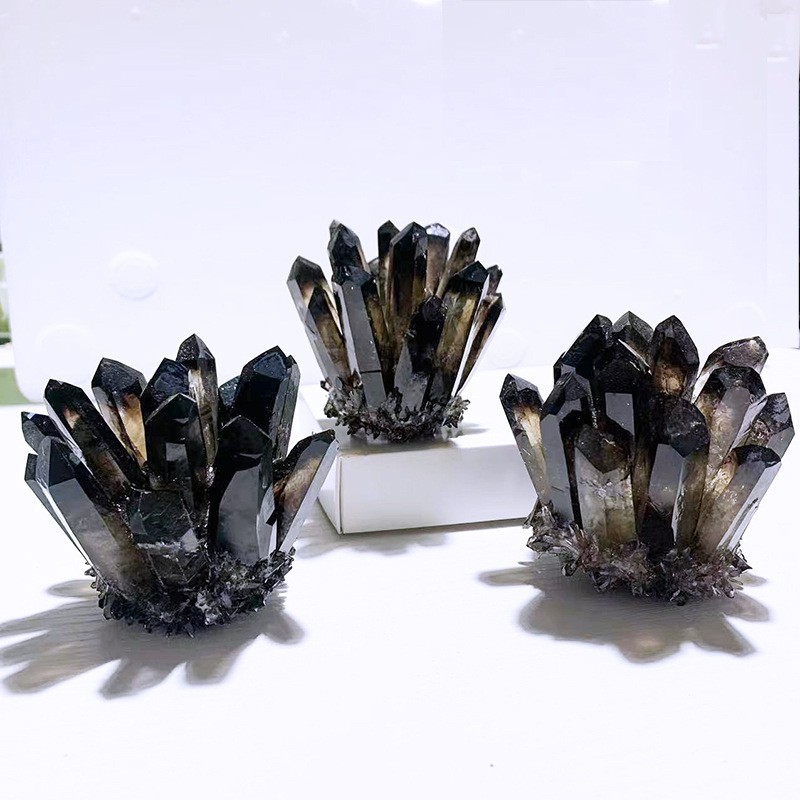 200g+ Rare Large Raw Smoky Quartz Crystal Cluster Quartz Mineral Specimens Decor