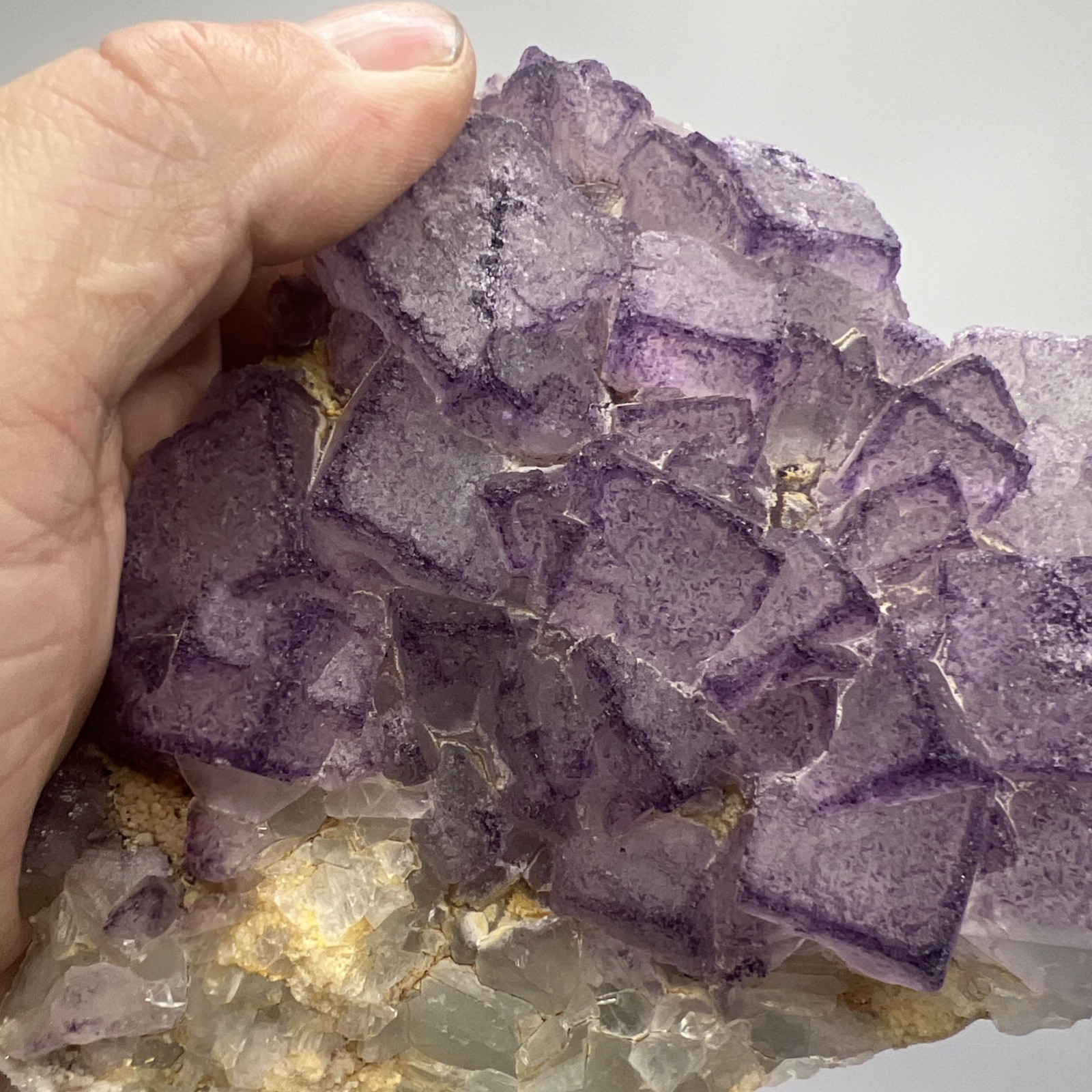 2 Pound!! Natural Guizhou QR Code Fluorite With Stand! Amazing Quality!US Seller